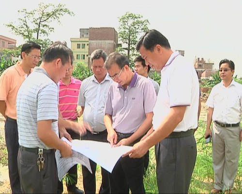 镇领导调研重大项目建设进展情况